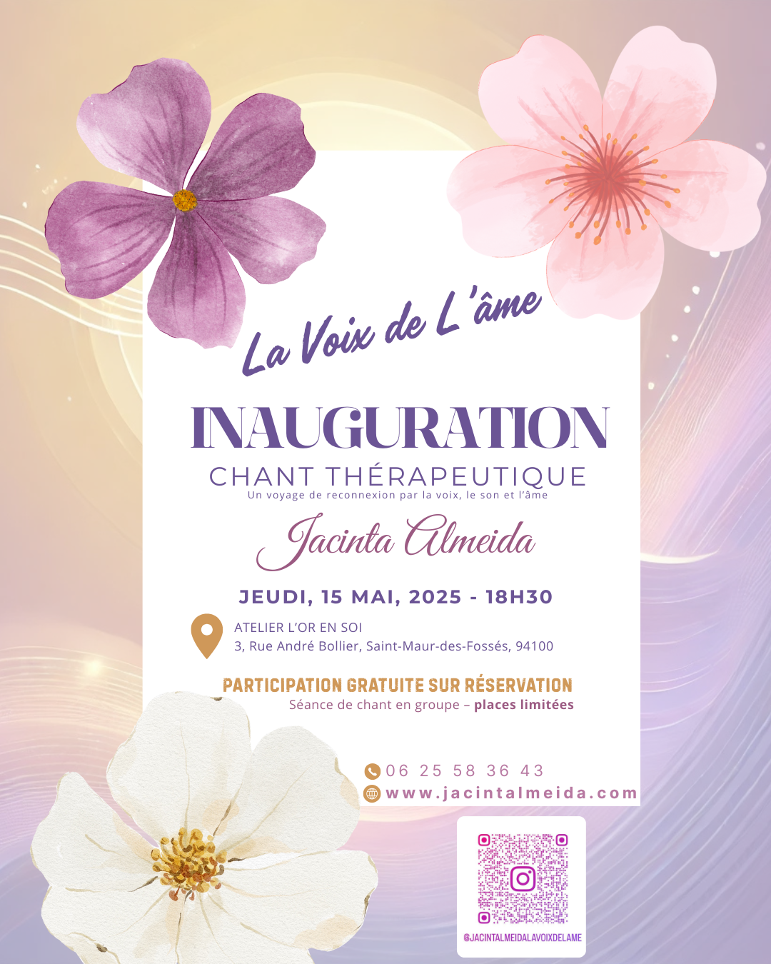 Inauguration Chant Thérapeutique – 15.05.2025